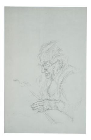 Alberto Giacometti, Portrait of the Mother, 1963, Original Lithograph