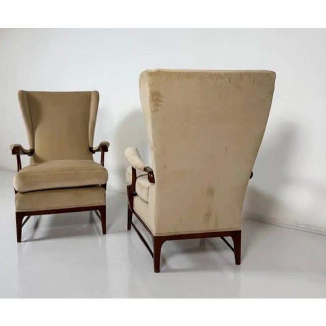 1950s Set of Mid-Century Modern Armchairs attribuited to Paolo Buffa, 1950s For Sale - Image 5 of 7