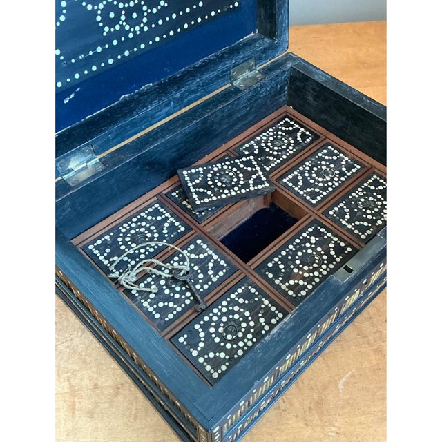 Vintage Quill and Inlay Box For Sale - Image 12 of 15