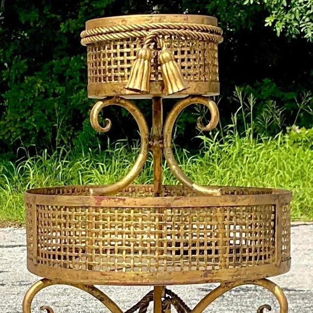 Vintage Regency Swag Plant Stand For Sale - Image 11 of 14