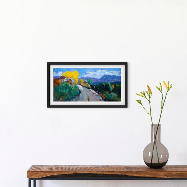 "Arroyo Seco Taos Valley" Contemporary Southwestern Landscape Oil Painting For Sale - Image 9 of 13