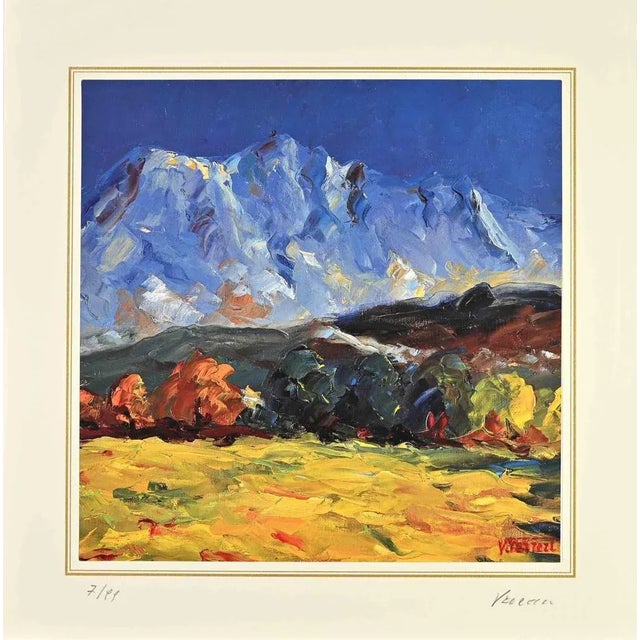 Modern Nicholas Verrall, Landscape, Lithograph, 1970s For Sale - Image 3 of 3