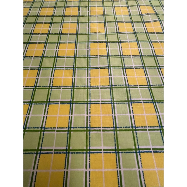 1980s 33 Yards of Green and Yellow Stripe Fabric From Cowtan & Tout For Sale - Image 5 of 6