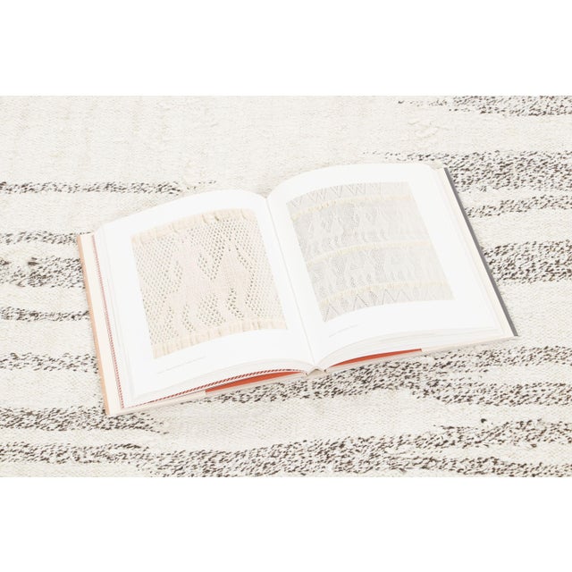 Cream Vintage Turkish Kilim Wool Rug With Stripes Design by Rug & Kilim, 1950-1959 For Sale - Image 8 of 9