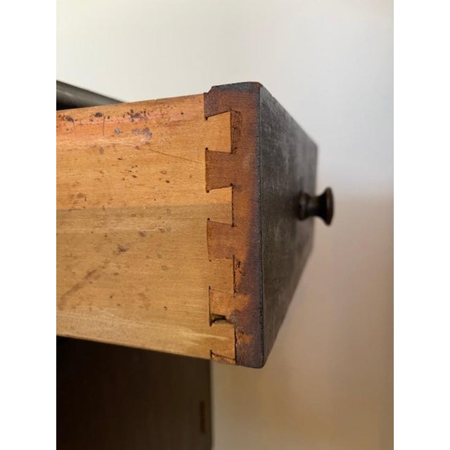 Handcrafted Copper Lined Wood Side Table W Pitcher Space For Sale - Image 15 of 18