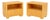Modern Maple Concave Bedside Tables, Pair For Sale