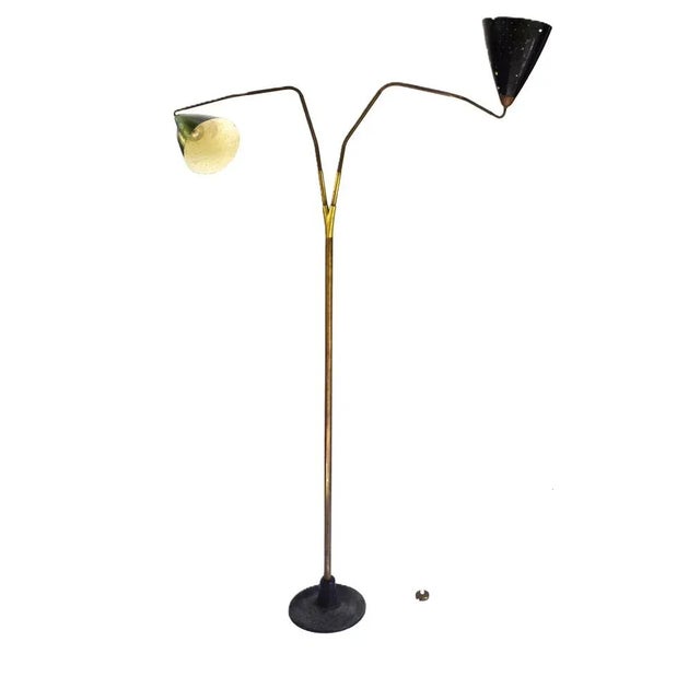Vintage Flamingo Floor Lamp by Franz Hagenauer for Werkstätte Hagenauer Wien, 1950s For Sale - Image 9 of 13