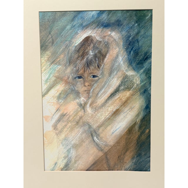 “Safe and Warm” Limited Edition Figurative Art, Signed Moji, 25/500, 2001 For Sale In Detroit - Image 6 of 8