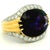 1960s Trio Italian 18k Gold Amethyst and Diamond Cocktail Ring, Size 6 For Sale - Image 14 of 14