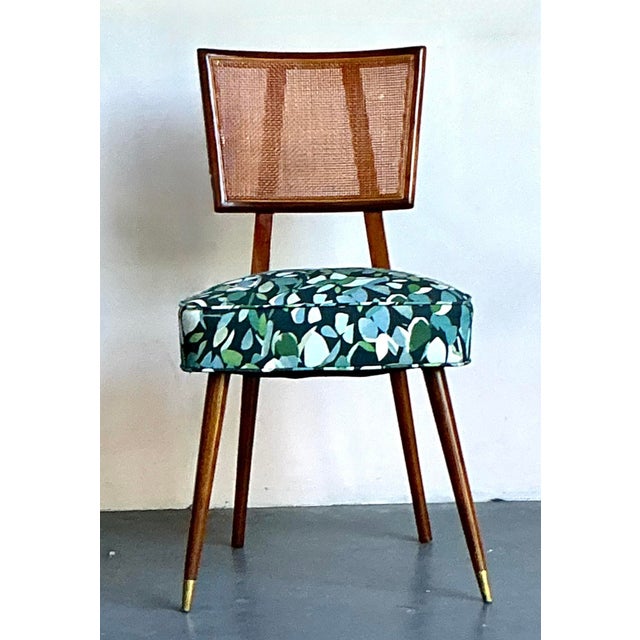 Vintage Boho MCM Cane Dining Chair For Sale - Image 10 of 12