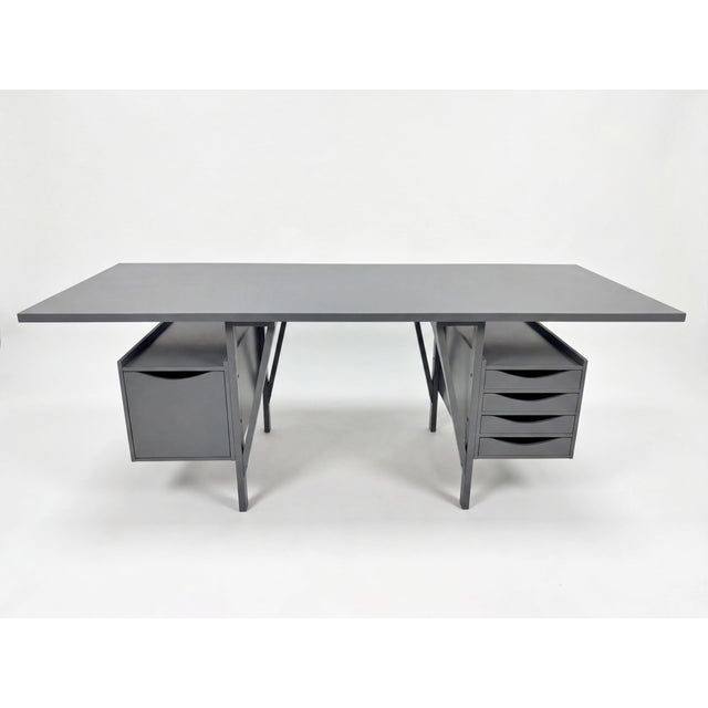 Large Grey Desk by Castiglioni, 1970s For Sale - Image 3 of 7