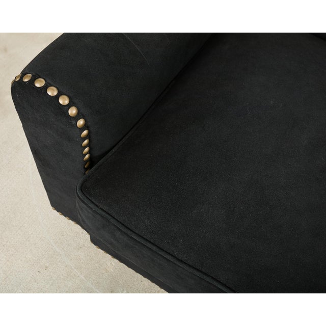 Ralph Lauren Italian Vegan Suede Colorado Club Chair For Sale - Image 9 of 18