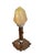 Metal Art Deco Table Lamp with Uranium Glass Shade, Central Europe, 1920s For Sale - Image 7 of 13