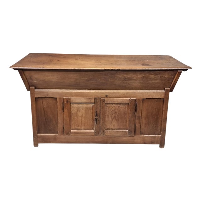 Antique French Farmers Bakery Cabinet in Oak For Sale