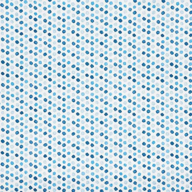 Schumacher Schumacher X Celerie Kemble Mini Bursts Fabric in Blues For Sale - Image 4 of 4