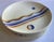 Set of 6 antique 1920's French Art Deco porcelain plates. Decorated with a stylized geometric pattern. Each measures 7...