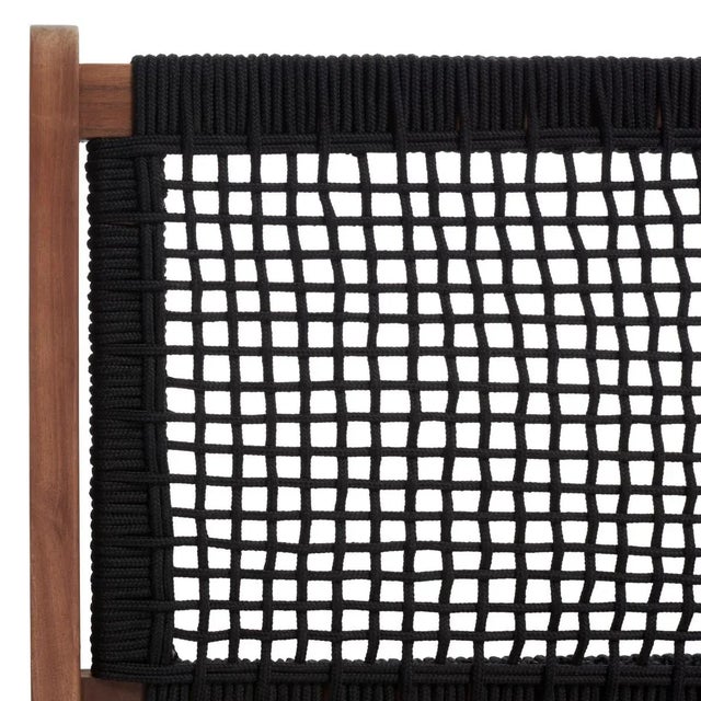 Kobina Outdoor Bench - Natural/Black For Sale In Philadelphia - Image 6 of 11