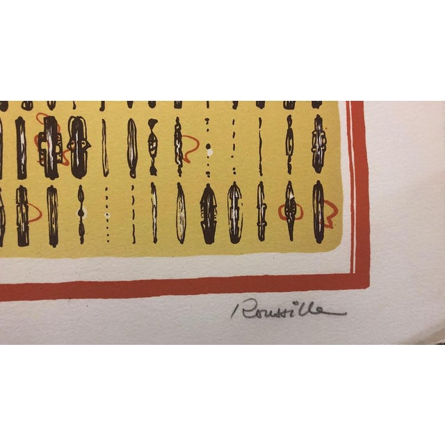 Guy Roussille, Composition, Lithograph For Sale - Image 4 of 6