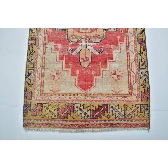 1950s Antique Vintage Floral Carpet For Sale - Image 5 of 10