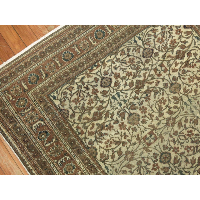 Mid-Century Modern Early 20th Century Taupe Turkish Rug, 3'10'' X 5'7'' For Sale - Image 3 of 9