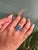 925 Sterling Silver Ring With Sparkling 9.59 CTW Blue Topaz 4 Stone in Prong Set - Size 7.5 For Sale - Image 6 of 13