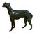 Mid 20th Century Large Mid 20th Century Bronze Greyhound Table Sculpture With Verdigris Patina, Dog Statue For Sale - Image 5 of 7
