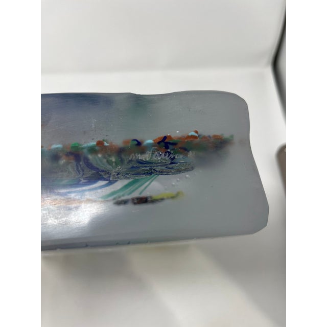 Gorgeous Murano Glass Aquarium by one of Murano's Top Masters. Hand formed and signed. A large and perfect piece to accent...