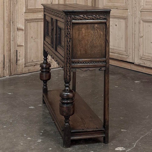 19th Century Rustic Dutch Neoclassical Raised Cabinet For Sale - Image 11 of 16