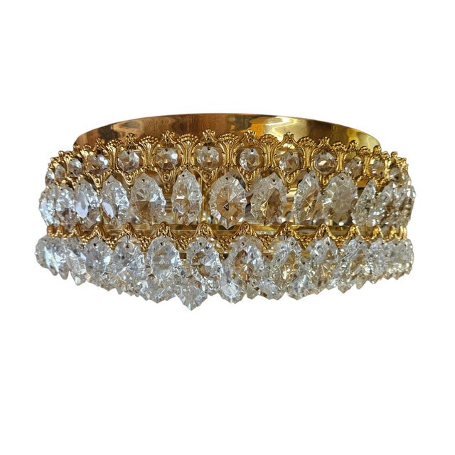 Hollywood Regency German Ceiling Light from Palwa, 1970s For Sale - Image 9 of 9