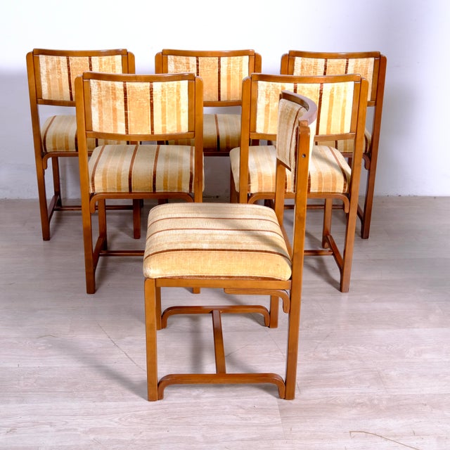 Vintage Italian Chairs in Solid Wood, 1980s, Set of 6 For Sale - Image 16 of 18
