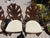 Vintage Philippine Rattan & Glass 5-Piece Dining Set With Sculptural Palm Frond Details For Sale - Image 9 of 15