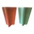 Shawnee 'Clover Leaf' Pottery: One Teal, One Peach For Sale