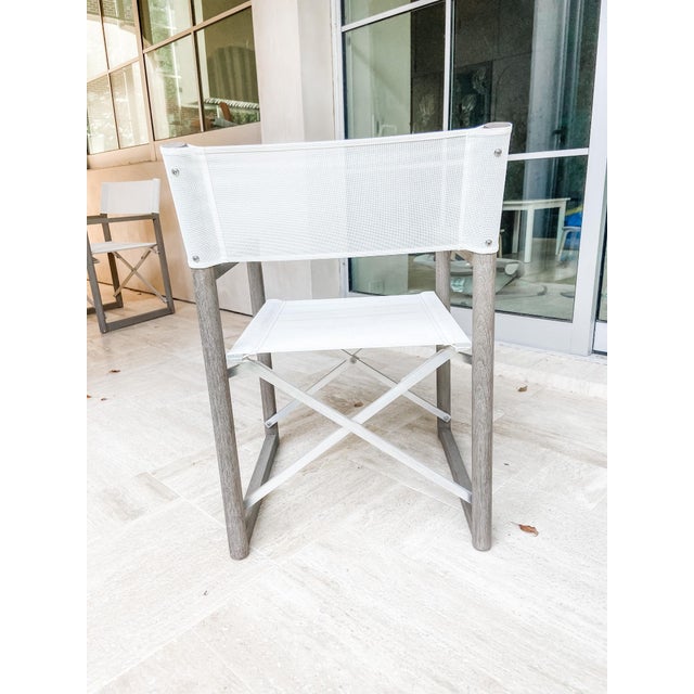 Restoration Hardware Teak Outdoor Director’s Chairs a Pair Chairish