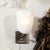 Pair of Modernist Hand-Blown Murano Glass Pulegoso Sconces in Oil Rubbed Bronze For Sale - Image 9 of 17
