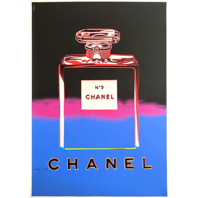 Andy Warhol Vintage 1997 Fine Art Silkscreen Print Large Pop Art Poster " Chanel No. 5 " 1985 For Sale - Image 13 of 13