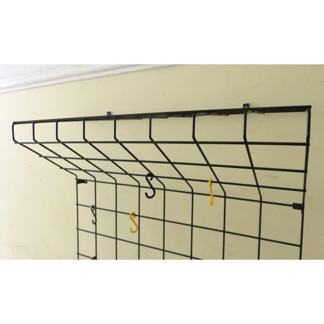 1950s Black String Coat Rack by Karl Fichtel for Drahtwerke Erlau, 1950s For Sale - Image 5 of 18
