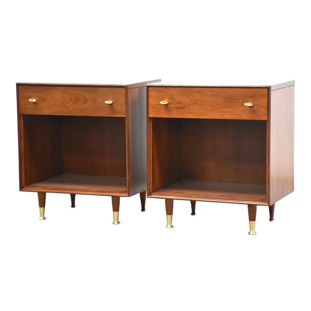 Walnut Nightstands by Rway a Pair Chairish