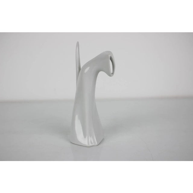 Mid-Century Ceramic Cat Sculpture, 1960s For Sale - Image 4 of 9