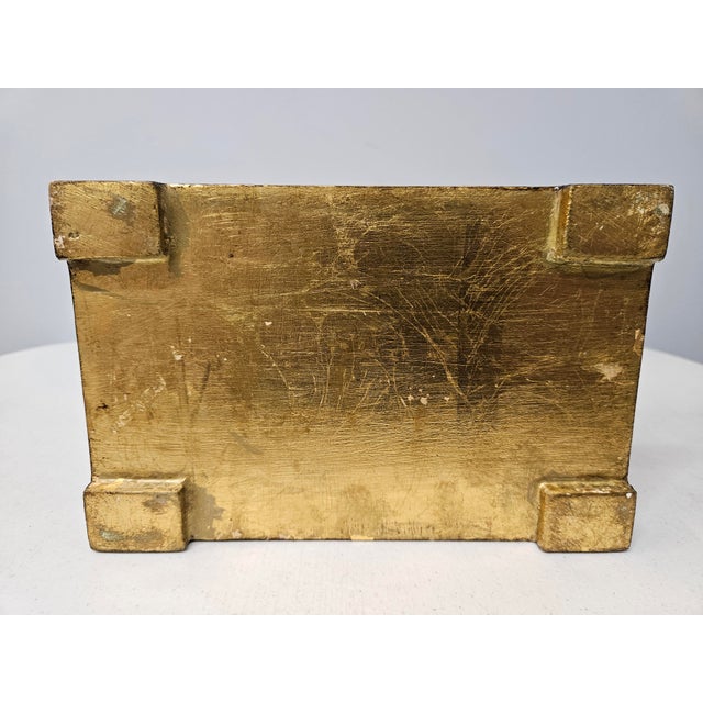 Turquoise and Gilt Italian Trinket Box For Sale - Image 11 of 12