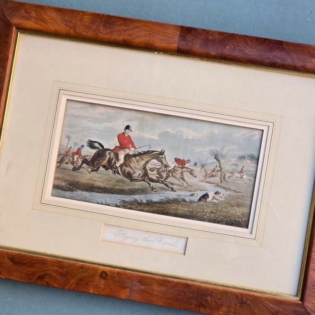 Inglis Sheldon-Williams, Fox Hunting, 1870, Etchings, Framed, Set of 4 For Sale - Image 3 of 18
