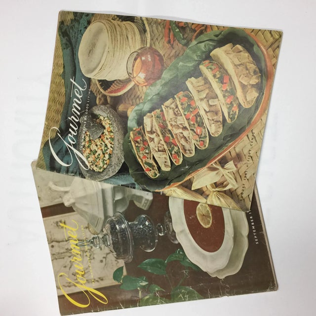 Mid-Century Modern 1961 Vintage Gourmet Magazines - Set of 8 For Sale - Image 3 of 12