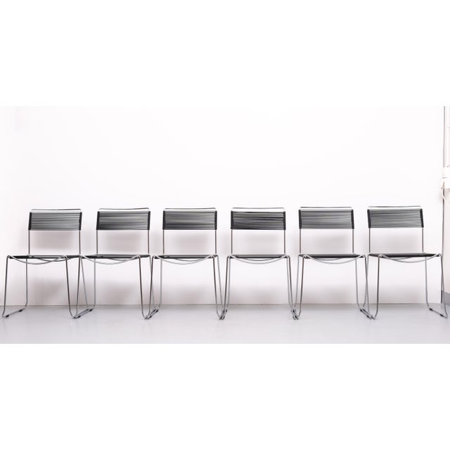 Vintage Italian Spaghetti Chairs by Giandomenico Belotti for Allias, 1980s, Set of 6 For Sale - Image 17 of 17