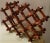 Vintage Varnished Scorched Bamboo Expandable Wine Rack For Sale - Image 9 of 10