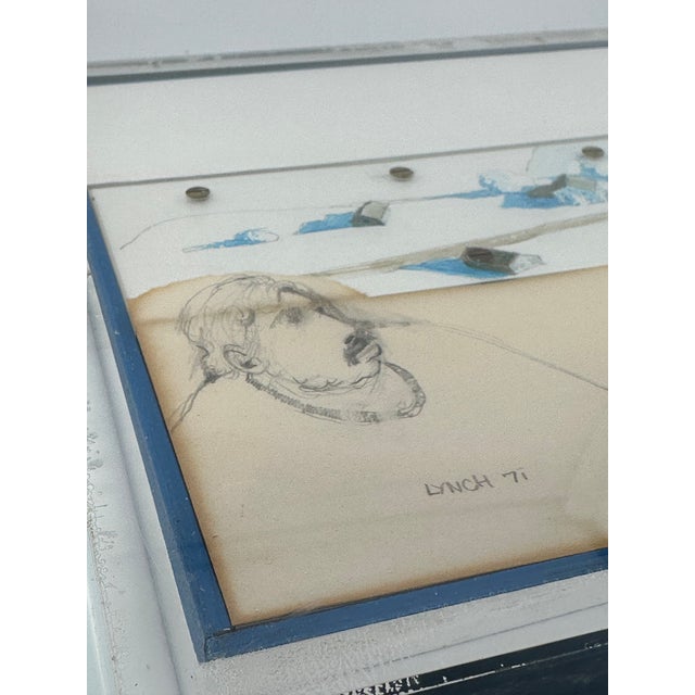 Plastic Mike Lynch Mixed Media Drawing – 1971 Modern Artwork in Acrylic Frame - Minnesota For Sale - Image 7 of 12
