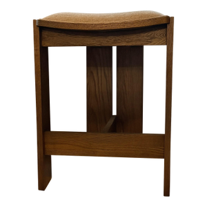 Four Hands Hoven Backless Counter Stool in Alcala Fawn Performance Fabric