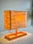 Vintage Italian Postmodern Style Orange Table Lamb With Rectangular Cork Lamp Shade in Style of Memphis Milano Modernist Design For Sale - Image 12 of 12