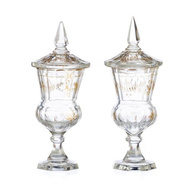 Glass and Crystal Candy Dishes, Set of 2 For Sale - Image 6 of 6