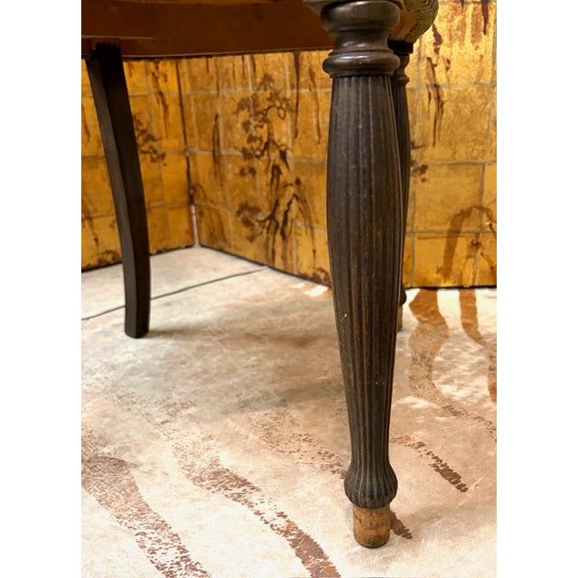 Mid Century Upholstered Dining Chairs With Nail Heads For Sale - Image 11 of 11