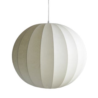 Mid-Century German Cocoon Pendant Lamp from Goldkant Leuchten For Sale