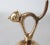 Mid-Century Polished Brass Arching Cat Dinner Bell For Sale - Image 4 of 7
